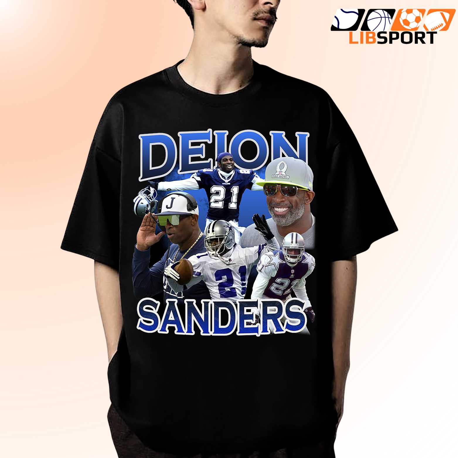 Deion Sanders Vintage T-Shirt, Dallas Cowboys Tee, Game Day Shirt